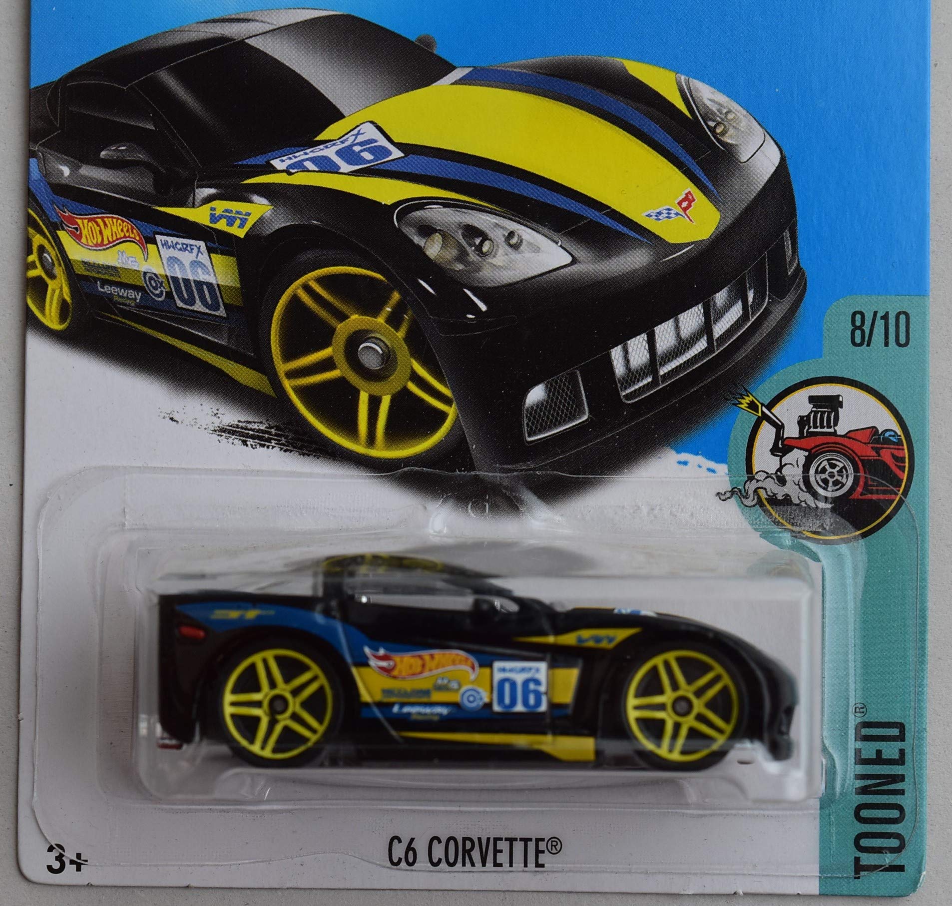 Amazon.com: Hot Wheels 1:64 Scale die cast Tooned 8/10, Black C6